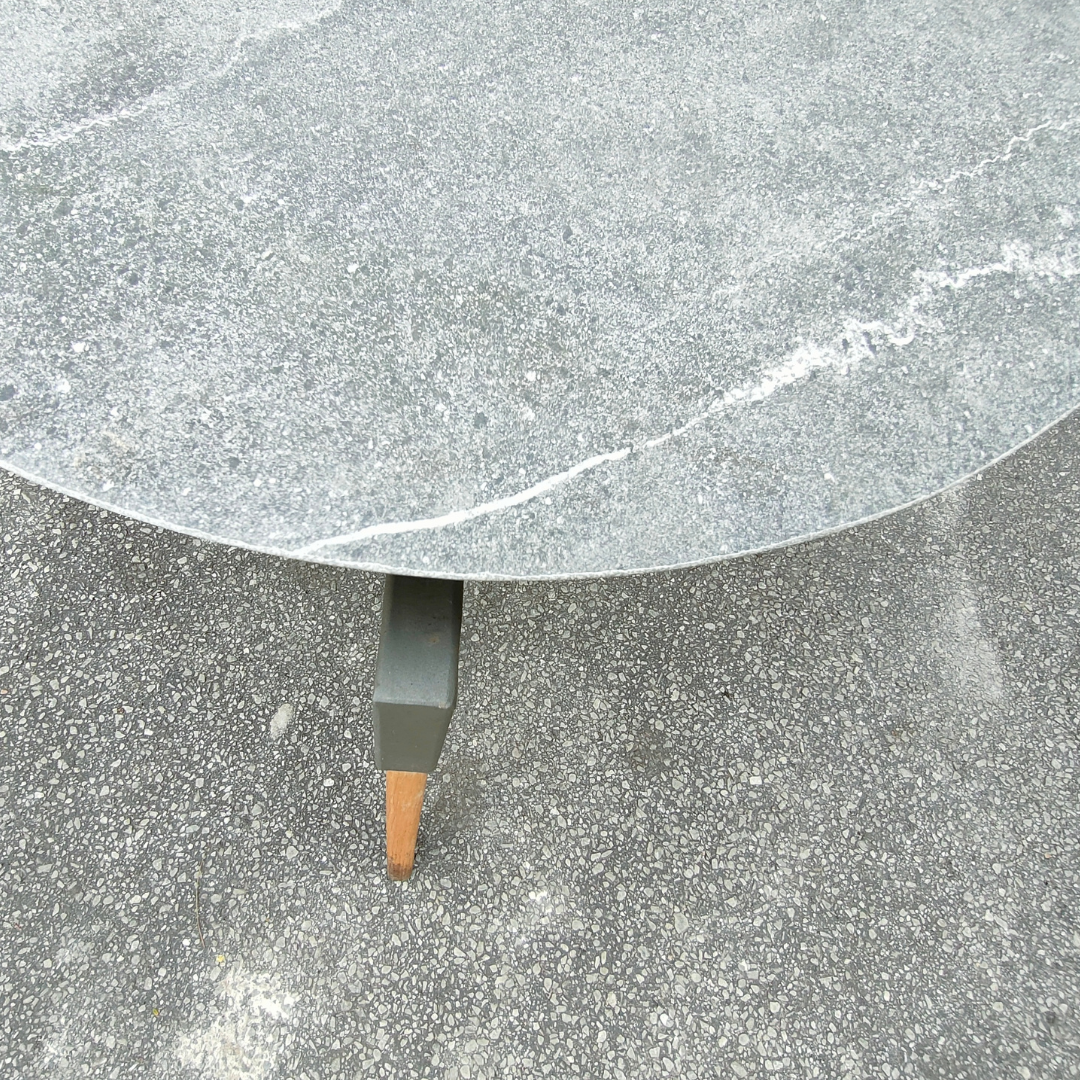 The Erlank War-of-the-Worlds Side Table GRAY Marble
