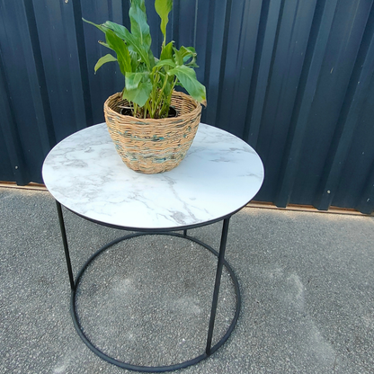The Greeb Tall Table WHITE/GRAY