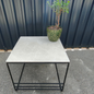 The Melanie Medium Square Coffee Table WHITE MARBLE