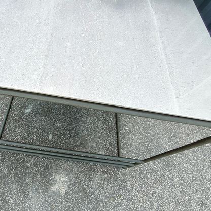 The Melanie Medium Square Coffee Table WHITE/TAN