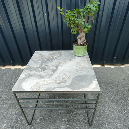 The Melanie Square Small Coffee Table GRAY