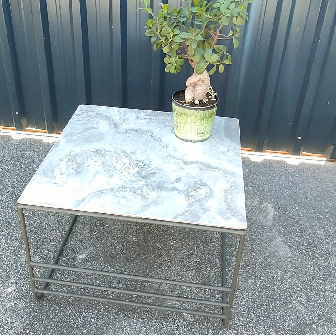 The Melanie Square Small Coffee Table GRAY