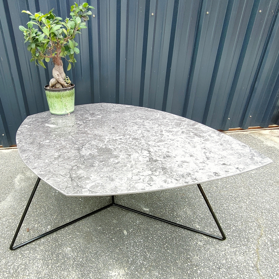 The Wax Shine Large Coffee Table GRAY